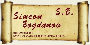 Simeon Bogdanov vizit kartica